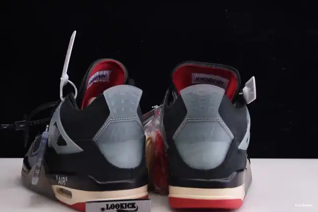 Rep White 4 Air Jordan x CV9388-001 Bred Retro Off 0418